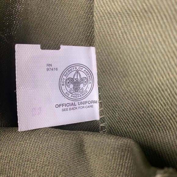 NEW Vintage Boy Scout of American Cargo Shorts Mens Size 40 Green Elastic Waist - Picture 6 of 11